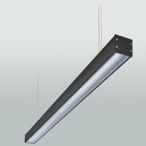 LED-Arbeitsplatz-Pendelleuchte; 1400mm; direkt strahlend; schwarz; schaltbar