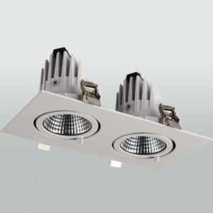 LED-Deckeneinbaustrahler kardanisch; 145mm; 2-Flammig; 4.000K