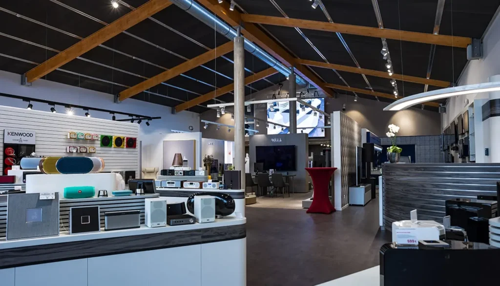 Beleuchtung eines Verkaufsraumes